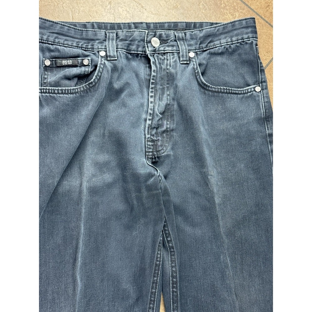 Boss Hugo Boss Men's Alabama Straight Leg Black Jeans - 34x34 - Picture 2 of 12